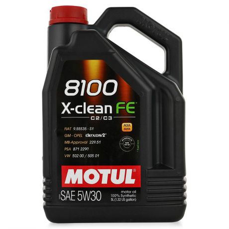 Моторное масло MOTUL 8100 X-Clean FE 5W-30 C3, синтетическое