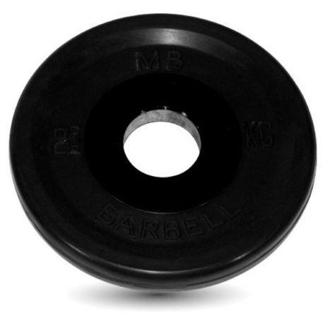 Диск олимпийский MB Barbell d 51 мм черный, 2,5 кг