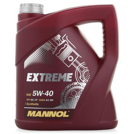Моторное масло Mannol Extreme 5W40, 4л, синтетическое