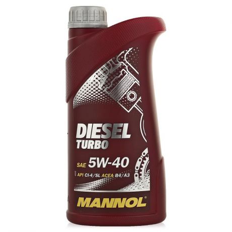 Моторное масло Mannol Turbo Diesel 5W40, 1л, синтетическое