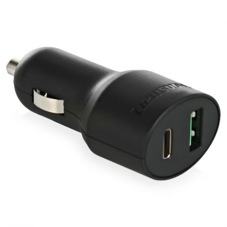 Автомобильное зарядное устройство Tronsmart C2PTU 33W 6A, 1 USB, с разъемом USB-С, Qualcomm Quick Charge 3.0, черный
