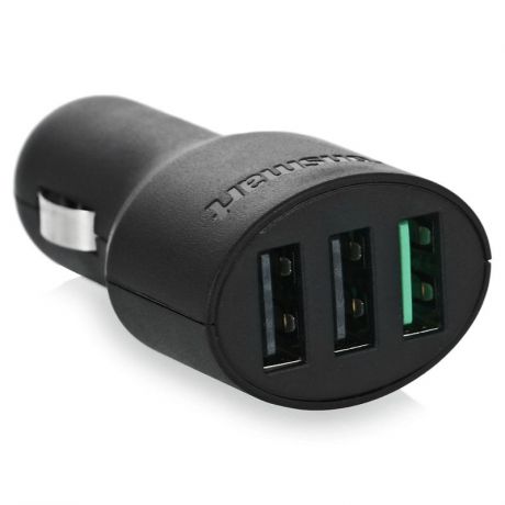 Автомобильное зарядное устройство Tronsmart C3PTA 42W 7.8A, 3 USB, Qualcomm Quick Charge 3.0, черный