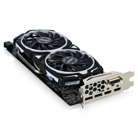 Видеокарта MSI RX 580 ARMOR 8G OC, RX 580, 8ГБ, GDDR5, Retail