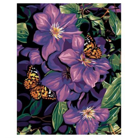 Раскраска по номерам Бабочки на климатисах, 40x50 см