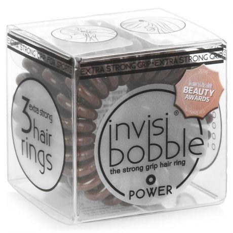 Резинка-браслет для волос Invisibobble Power Pretzel Brown, 3 шт