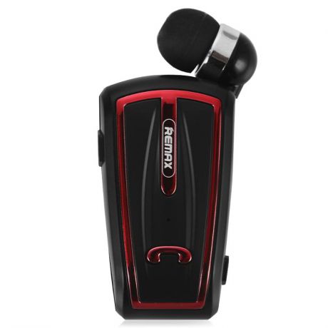 Bluetooth-гарнитура Remax RB-T12 Black, с ресивером, моно