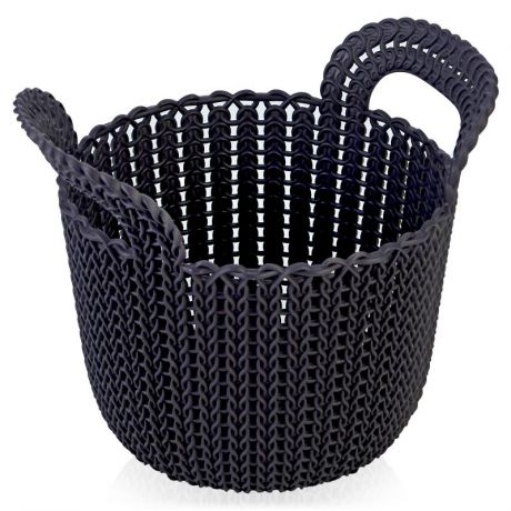 Корзина круглая Curver Knit XS, фиолетовая, 3л