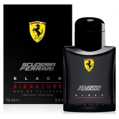 Туалетная вода Ferrari Black Signature Scuderia, 75 мл, мужская