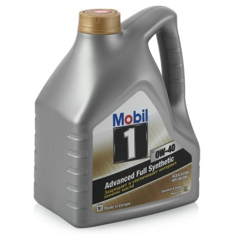 Моторное масло Mobil 1 FS 0W-40, 4 л, синтетическое, 153692