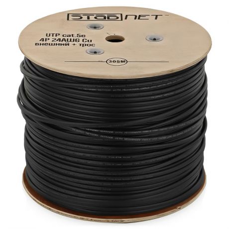 кабель витая пара StabNet UTP Cat 5e, CU 88%, внешний (305м)