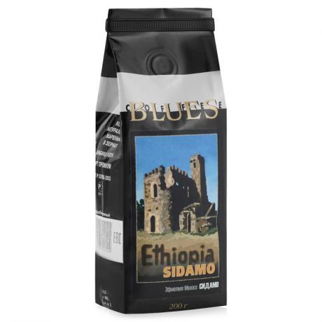 кофе зерновой Блюз Эфиопия МОККО СИДАМО обж №1