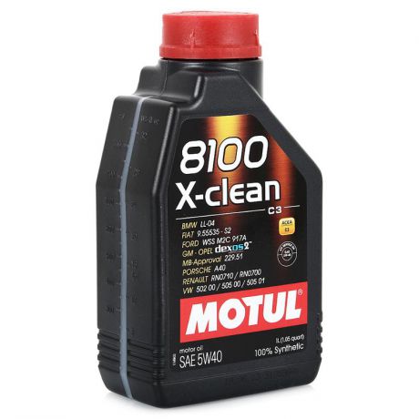 Моторное масло MOTUL 8100 X-Clean 5W/40 C3, 1 л, синтетическое