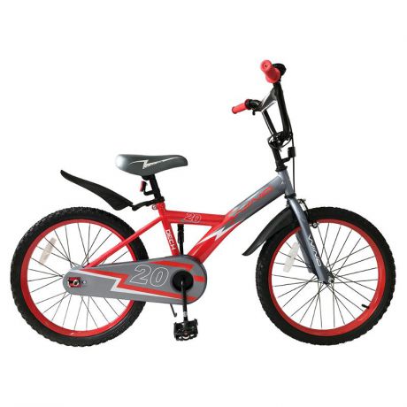 Велосипед Wind Dech 20"1-spd, красно-серый