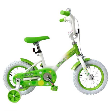 Велосипед Wind Lively 14", 1 скорость, зеленый