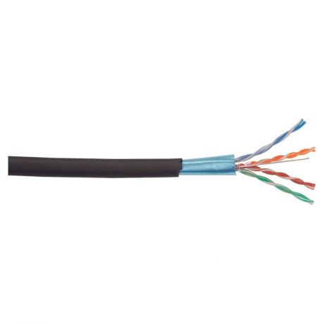 кабель витая пара ITK F/UTP, cat.5e 4х2х24AWG, LDPE, 305м, черный