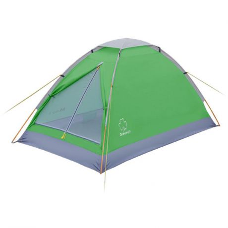 Палатка Greenell Моби 2 V2, зеленая/светло-серая