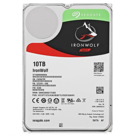 жесткий диск HDD 10ТБ, Seagate IronWolf, ST10000VN0004