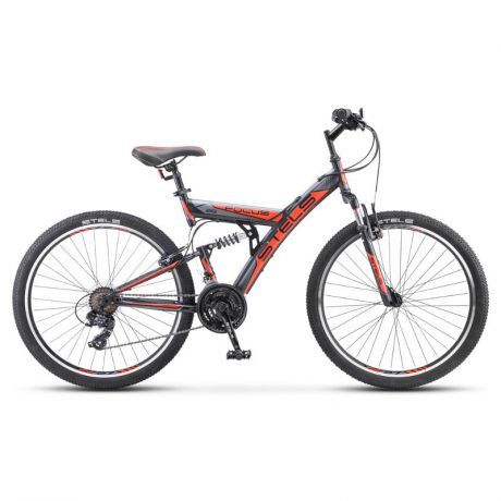 Велосипед Stels Focus V 26" 18-sp V030 (2018), рама 18, черный/красный