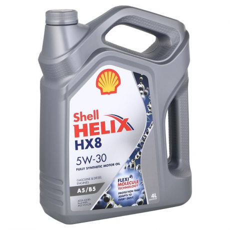Моторное масло Shell Helix HX8 A5B5, 5W-30, 4 л, синтетическое