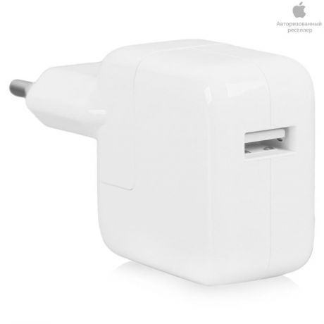 Сетевое зарядное устройство Apple USB Power Adapter 12W, 2.4А, 1 USB, белый