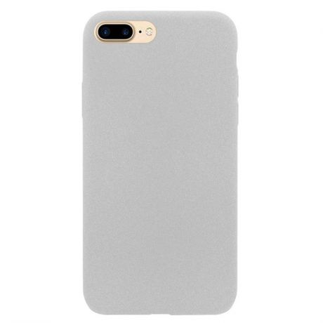 Чехол-крышка DYP Liquid Pebble DYPCR00105 для Apple iPhone 7 Plus / 8 Plus, противоударный, покрытие "жидкий камень", серый