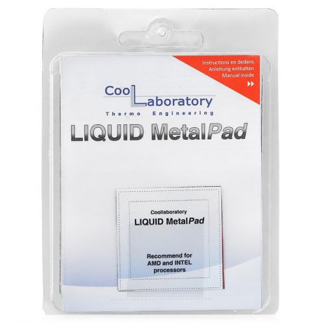 Термоинтерфейс Coollaboratory Liquid MetalPad CPU, 1 лист