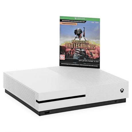 игровая консоль Microsoft Xbox One S, 1 ТБ [234-00311] + игра PlayerUnknown