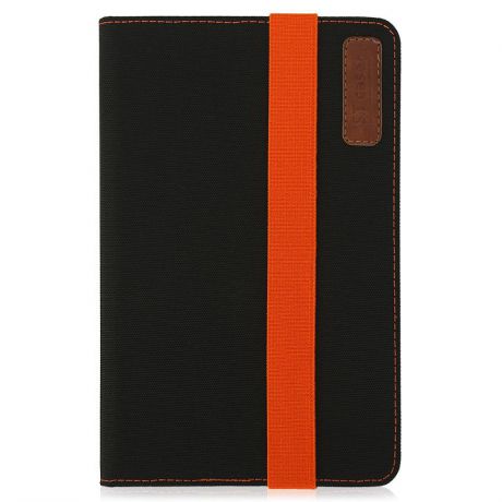 Чехол-книжка ST Case, универсальный для планшетов 7", с ложементом, крепление алюминивые клипсы, текстиль, черный