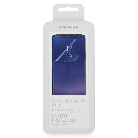 Защитная пленка Samsung [ET-FG965CTEGRU] для Samsung Galaxy S9 Plus, прозрачная, 2 шт