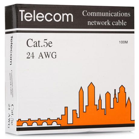 кабель витая пара Telecom UTP cat 5E
