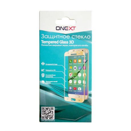 Защитное стекло Onext 3D для Samsung Galaxy Note 8, с рамкой, черный