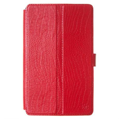 Чехол-книжка Norton, универсальный для планшетов 8", цвет красная рептилия
