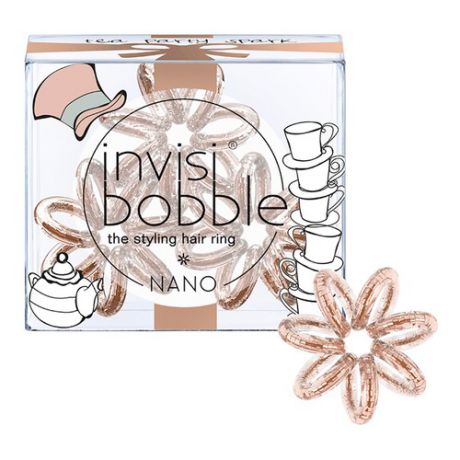 Invisibobble Nano Tea Party Spark Резинка-браслет для волос Nano Tea Party Spark Резинка-браслет для волос