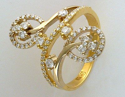 Золотое кольцо Ювелирное изделие 01K683222