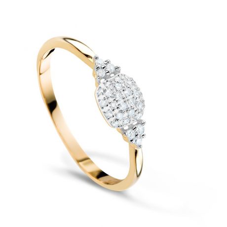 Кольцо с бриллиантами из розового золота VALTERA 57845