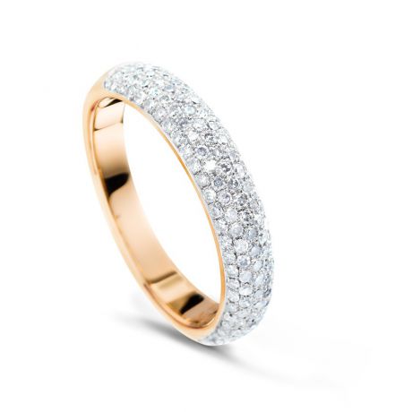 Кольцо с бриллиантами из розового золота VALTERA 51827