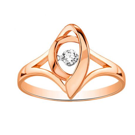 Кольцо с бриллиантами из розового золота VALTERA 90059