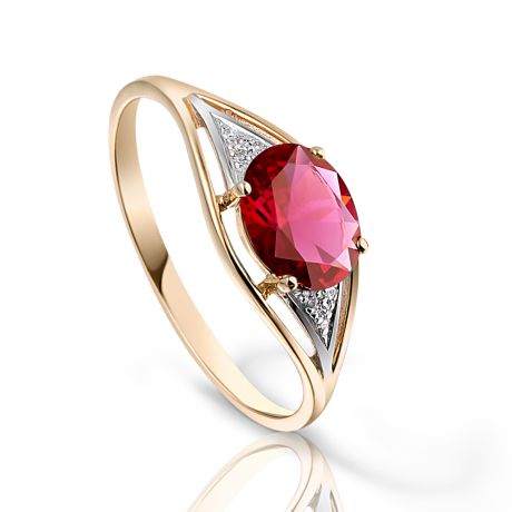 Кольцо с рубинами и бриллиантами из розового золота VALTERA 92761