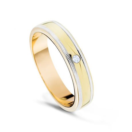 Кольцо с бриллиантами из желтого золота VALTERA 71123