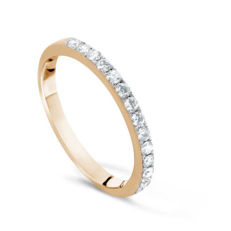 Кольцо с бриллиантами из розового золота VALTERA 73933