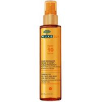 Nuxe Sun Tanning Oil Protection SPF10 - Масло тонирующее для лица и тела с низкой степенью защиты, 150 мл