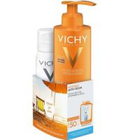 Vichy Capital Ideal Soleil - Молочко Анти-песок SPF50+Термальная вода, 200*50 мл