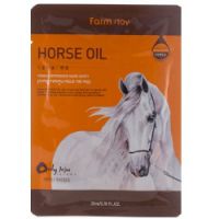 FarmStay Visible Difference Horse Oil Mask Sheet - Тканевая маска с лошадиным маслом для сухой кожи, 23мл