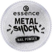 essence B-To-B Metal Shock Nail Powder - Эффектная пудра для ногтей, серебряный тон 01