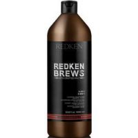 Redken Brews 3 in 1 - Средство 3 в 1 шампунь, кондиционер, гель для душа, 1000 мл