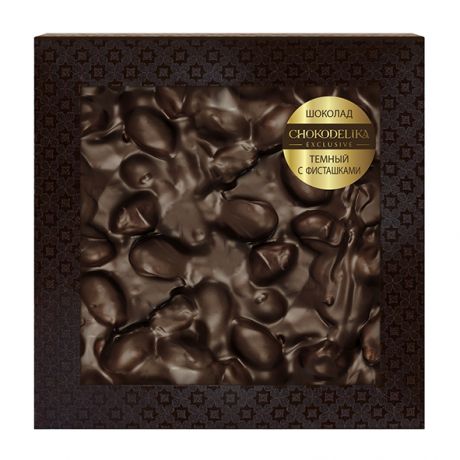 Тёмный шоколад Chokodelika с фисташками (80 г)