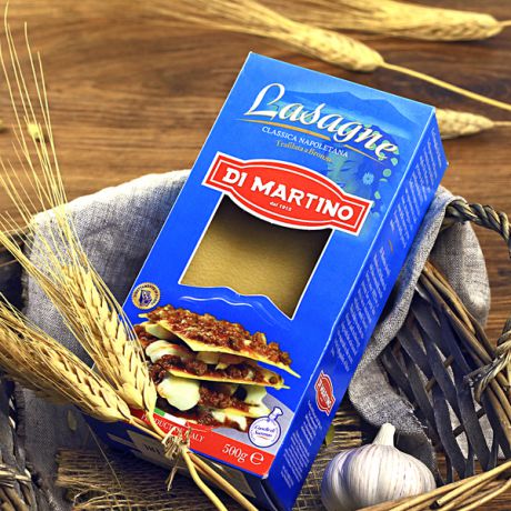 Листы для лазаньи Di Martino из твёрдых сортов пшеницы (500 г)