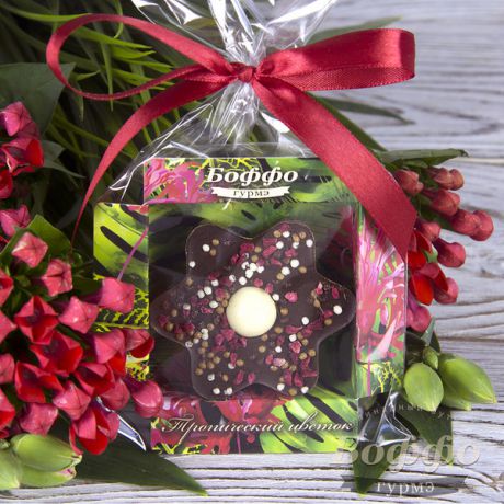 Шоколад Boffo "Тёмный цветок" (16 штук по 35 г)
