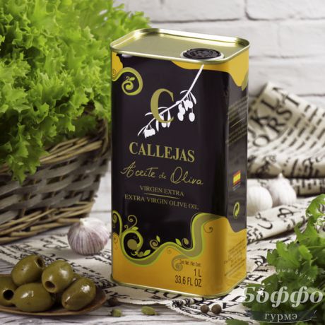 Оливковое масло Callejas Extra Virgin в жестяной банке (1 л, Испания)