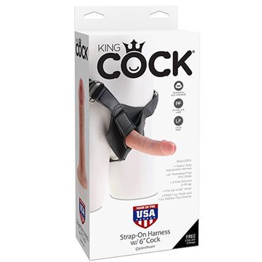 Pipedream King Cock Strap-on Harness Cock, 15,2 см Страпон
